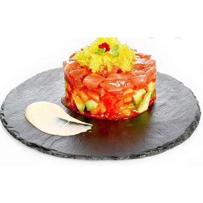 Tartar de salmón