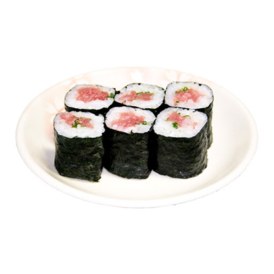 Maki toro con cebollino