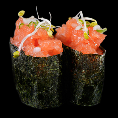 Sushi tartar Salmón